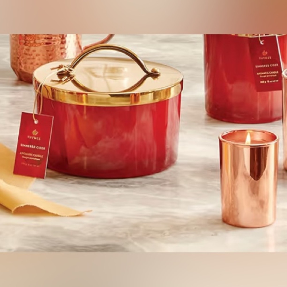 Set Two candle Thymes Simmered Cider (21 oz) and (2oz ) - Picture 9 of 9